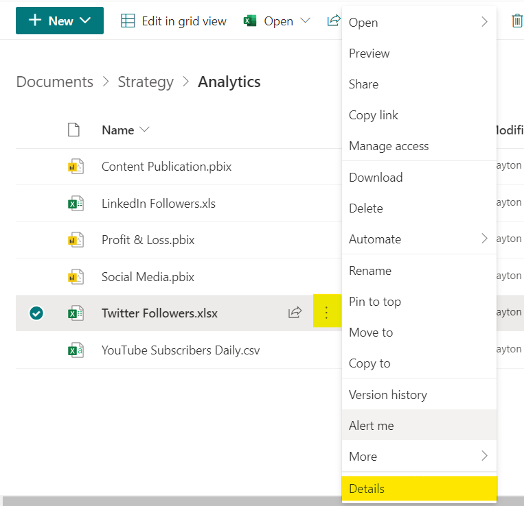 Get Details from Excel File in SharePoint