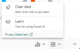 Power BI add-in menu