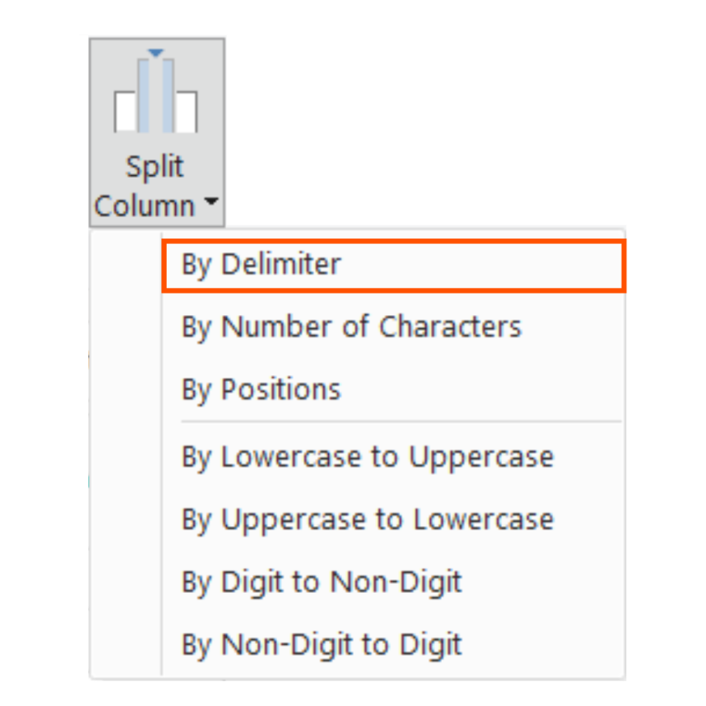 By delimiter Power Query